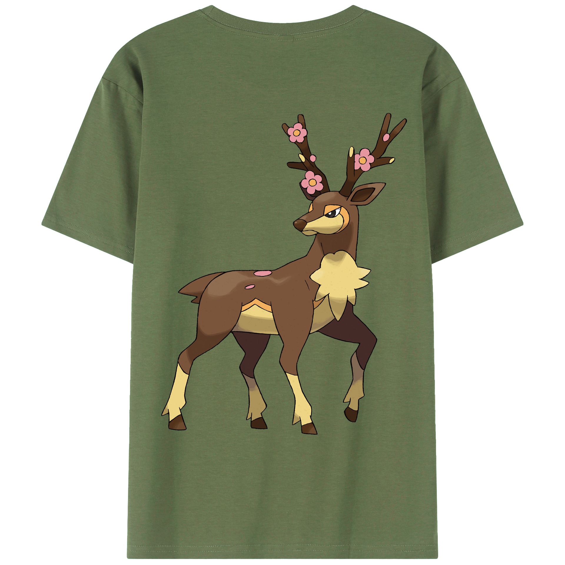 （画像用） ポケットモンスター Pokémon 綿100％ メンズ半袖Tシャツ（バックプリント） 通気性